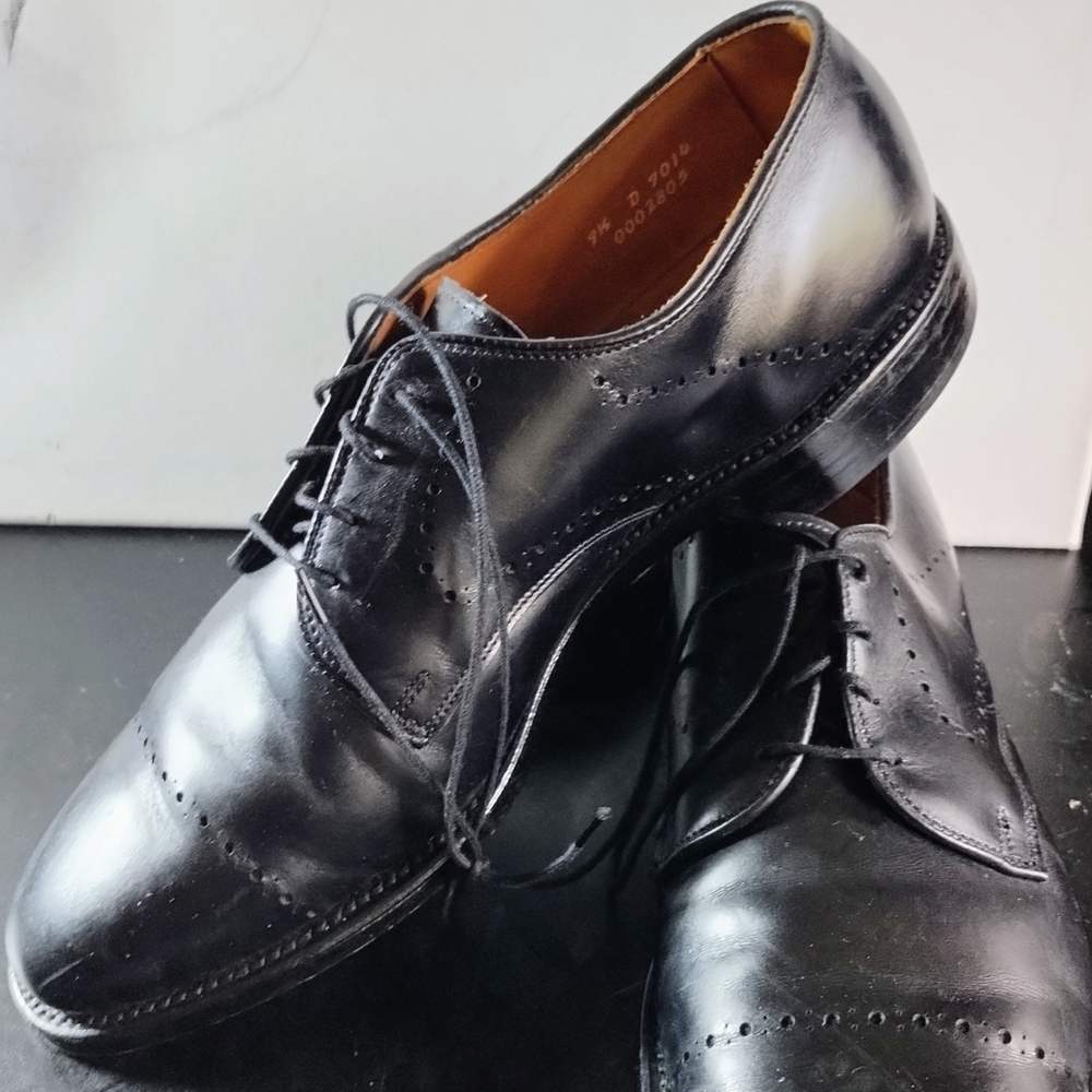 ALLEN EDMONDS Classic Black Leather Men's Dress Shoes